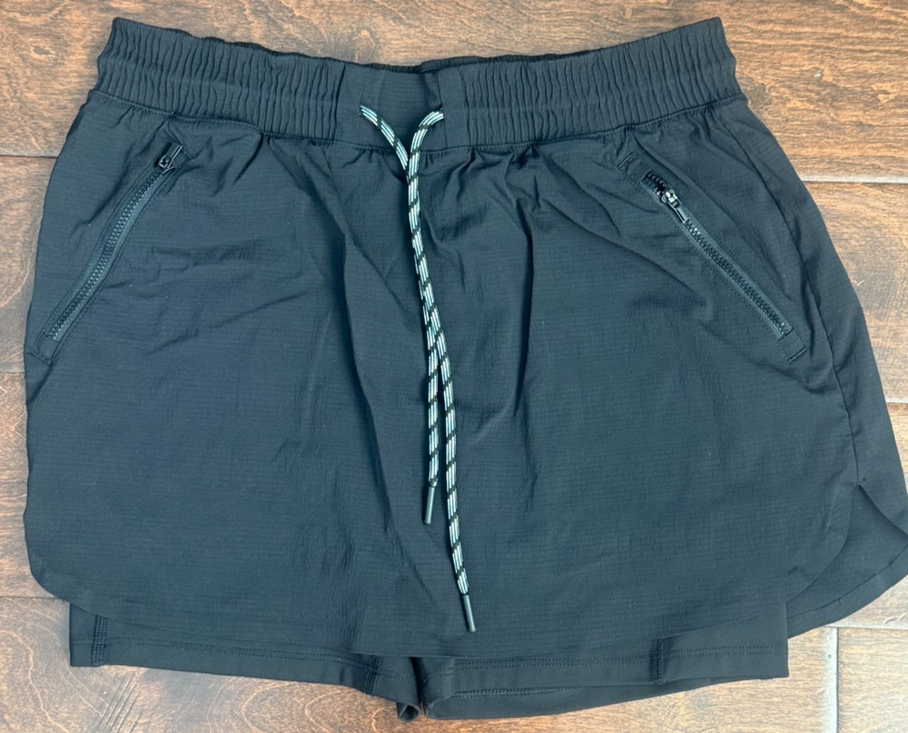Athleta Trekkie North Skort Outdoor Active Drawstring Waist Women’s Sz 8 Black